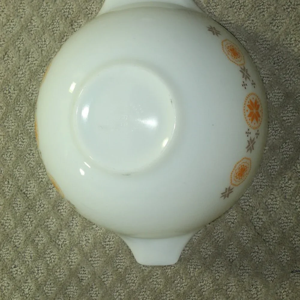 Set of 3 Vtg 1960's Pyrex Town & Country Cinderella Mixing Bowls 444, 443, 442